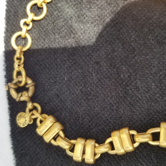 J. Crew gold & rhinestone necklace - Picture 3 of 10